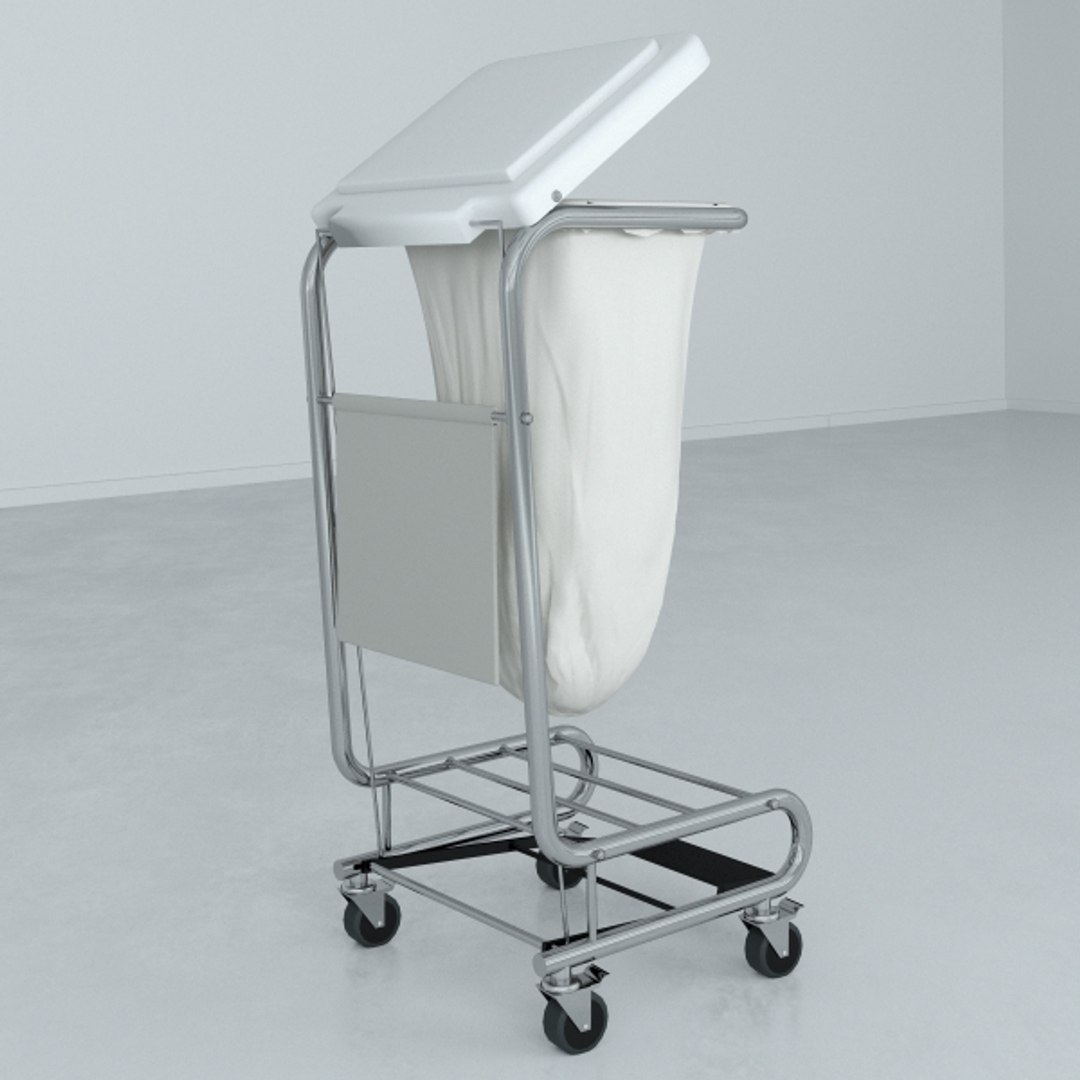 Medical Square Tilt-top Hamper 3D Model - TurboSquid 1222770