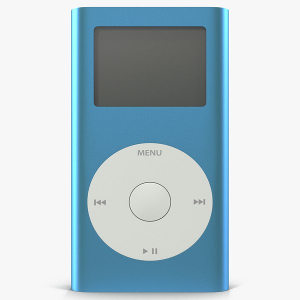 ipod mini blue modeled 3d max