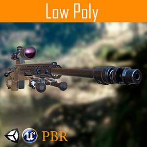 sniper rifle 3D model