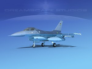 3D general f-16a fighting falcon model
