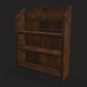 Rustic Plank Hanging Spice Rack model