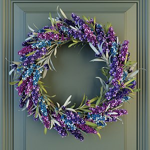 max lavander wreath flowers