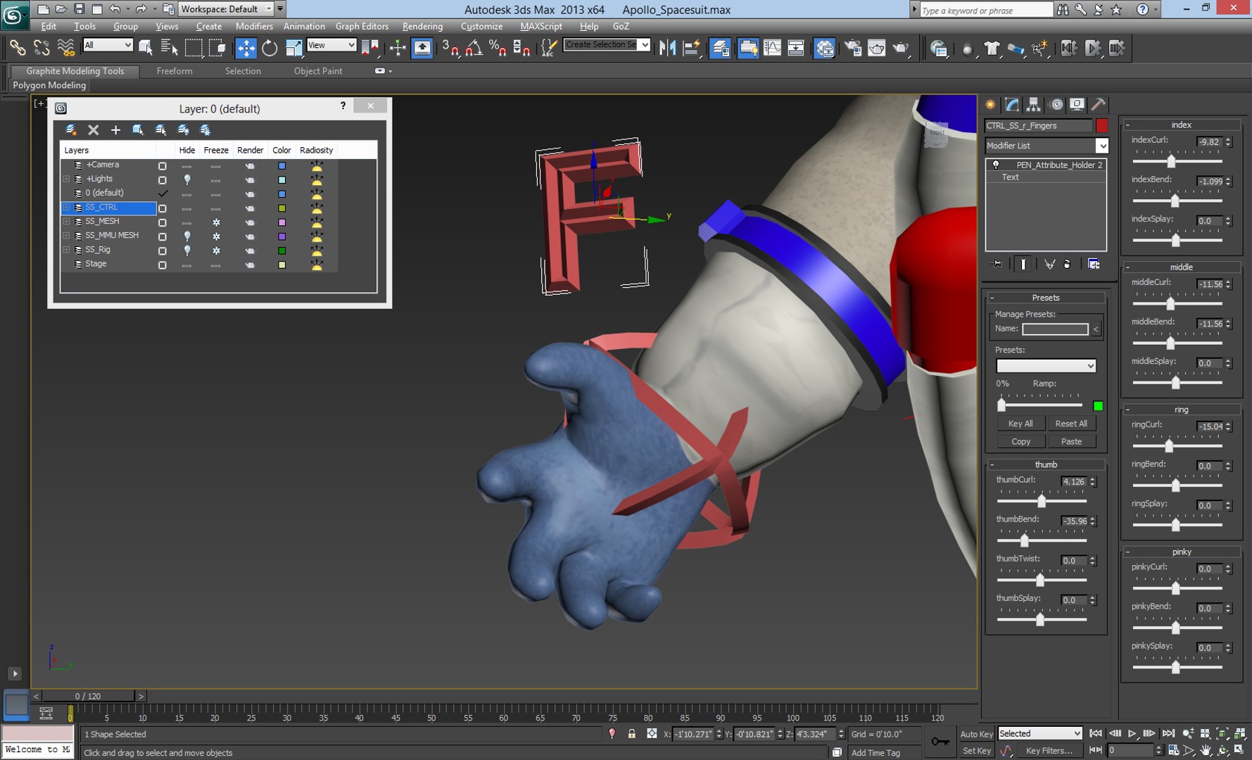 rig nasa apollo space suit max