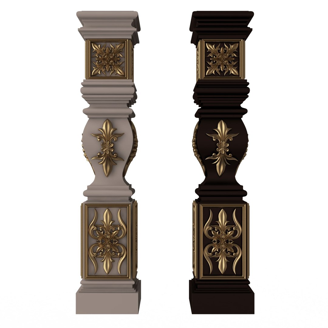 3D Stair Baluster 09 Model - TurboSquid 2324748