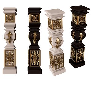 3D Stair Baluster 09 model