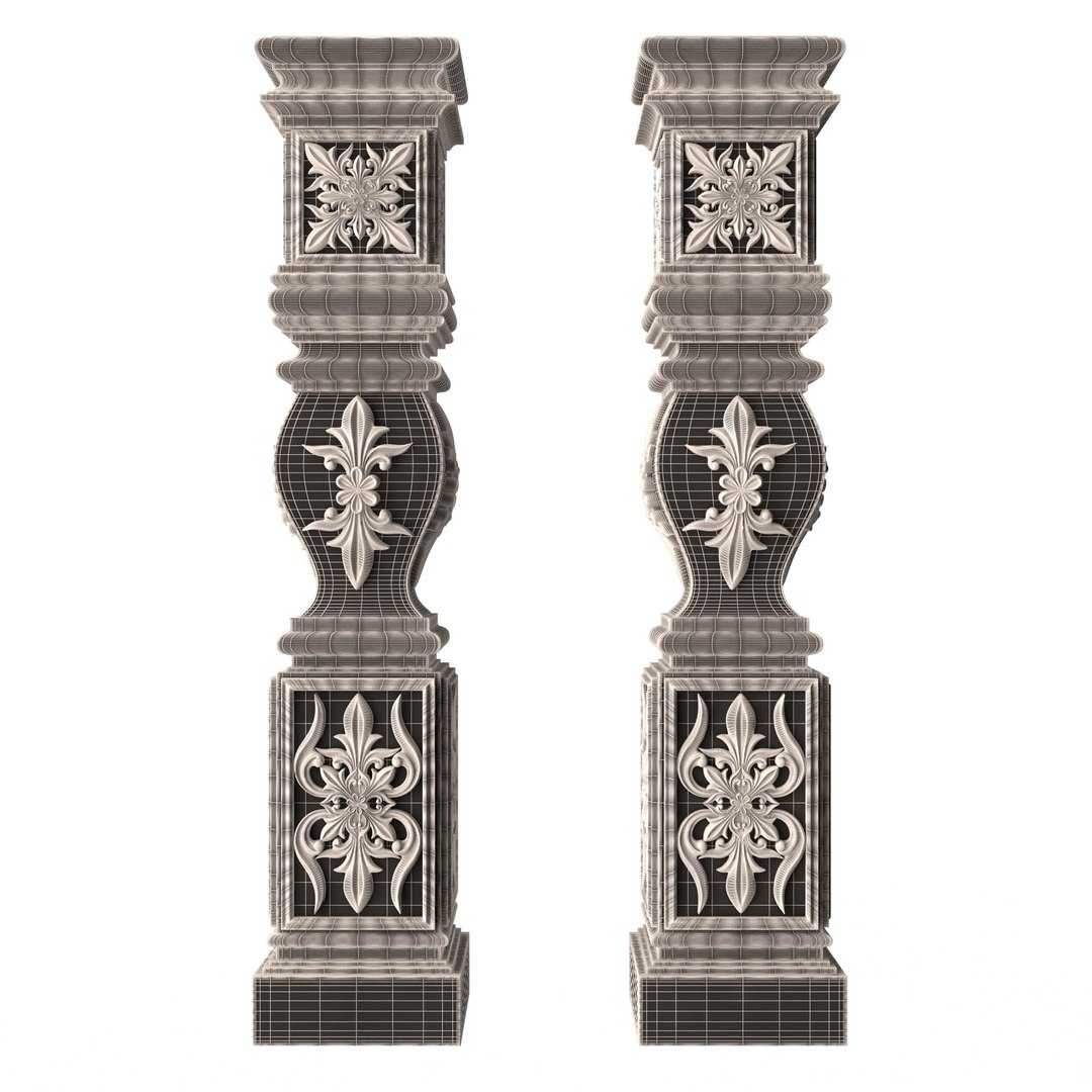 3D Stair Baluster 09 Model - TurboSquid 2324748