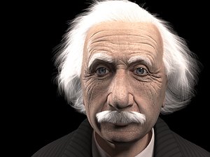 3D albert einstein