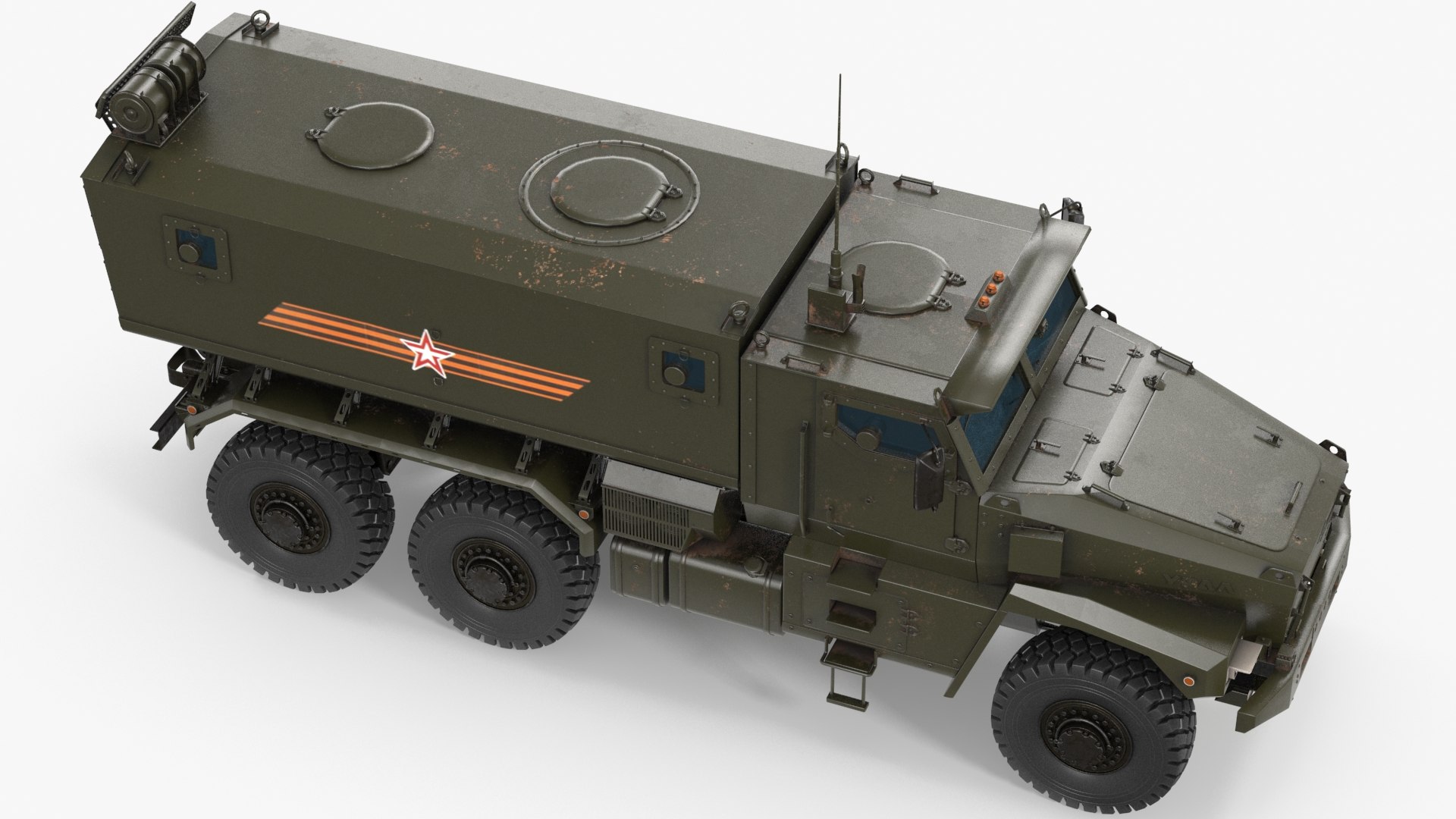 3D Ural-63095 Typhoon-u Typhoon Ural Model - TurboSquid 1544948