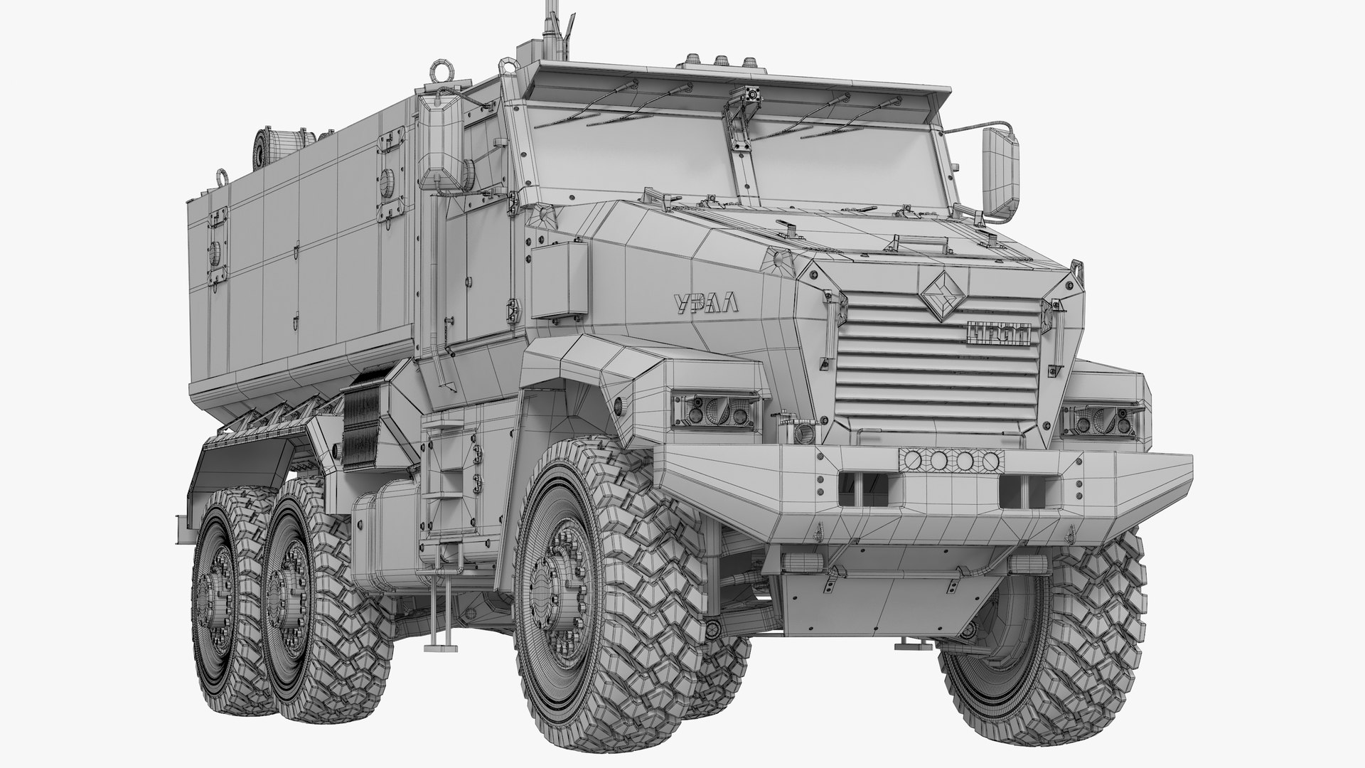 3D Ural-63095 Typhoon-u Typhoon Ural Model - TurboSquid 1544948
