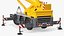 3D Mobile Crane Liebherr Working Rigged