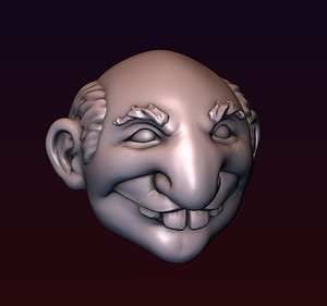 Cartoon Head 3D print 3D