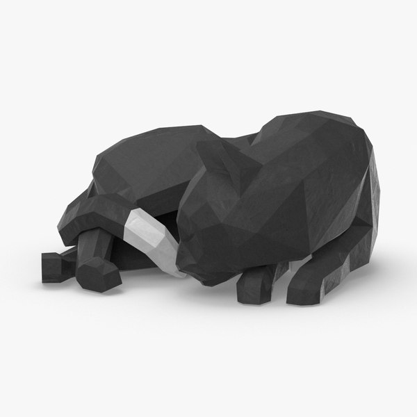 3D cat---sleeping model