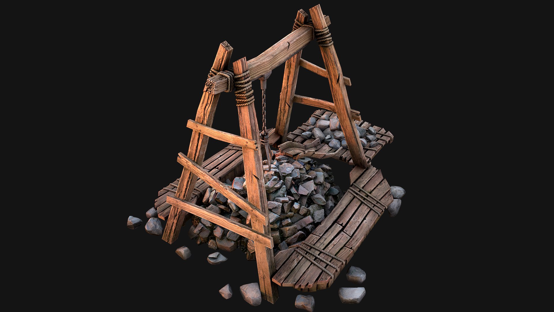 Quarry Stone Rock Mine 3D - TurboSquid 2245441