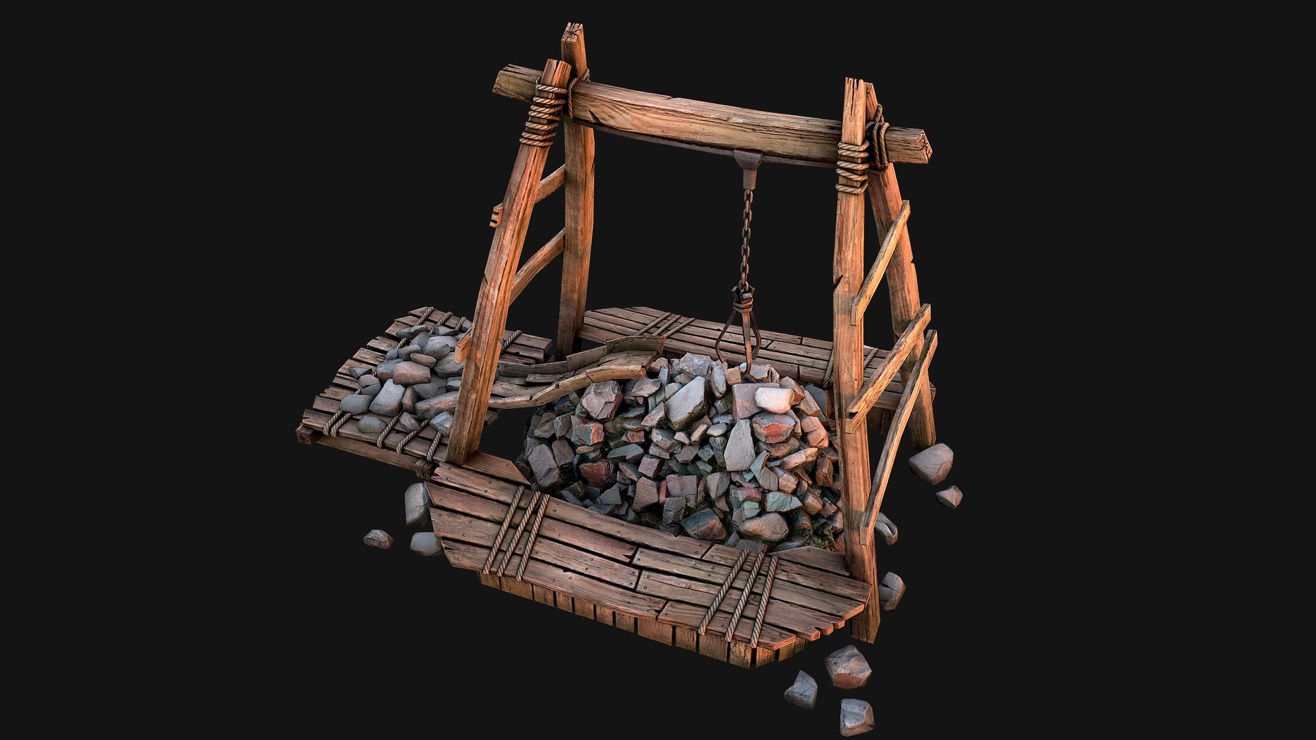 Quarry Stone Rock Mine 3D - TurboSquid 2245441