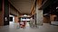 theatre lobby entrance industrial 3D