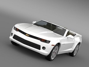 3d model chevrolet camaro rs convertible
