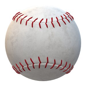 3D Classic Baseball Ball