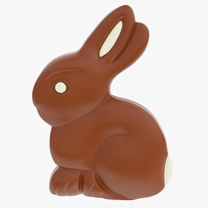 3D Easter chocolate bunny
