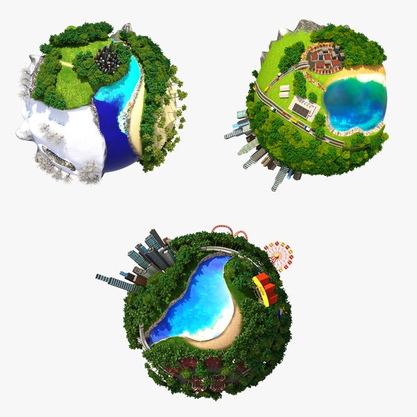 3d model planet world