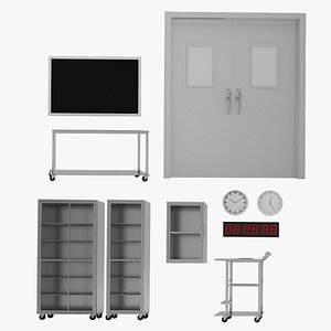 3D Medical Furniture Set