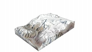 Sherpi Kangri Mountain 3D model