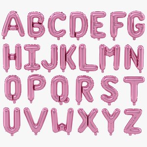 Balloon Alphabet Pink