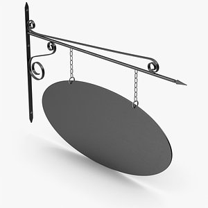 Wall Mount Street Sign model