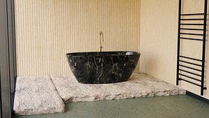Minimalistic Bathroom Interior by NikdoxMinimalistic