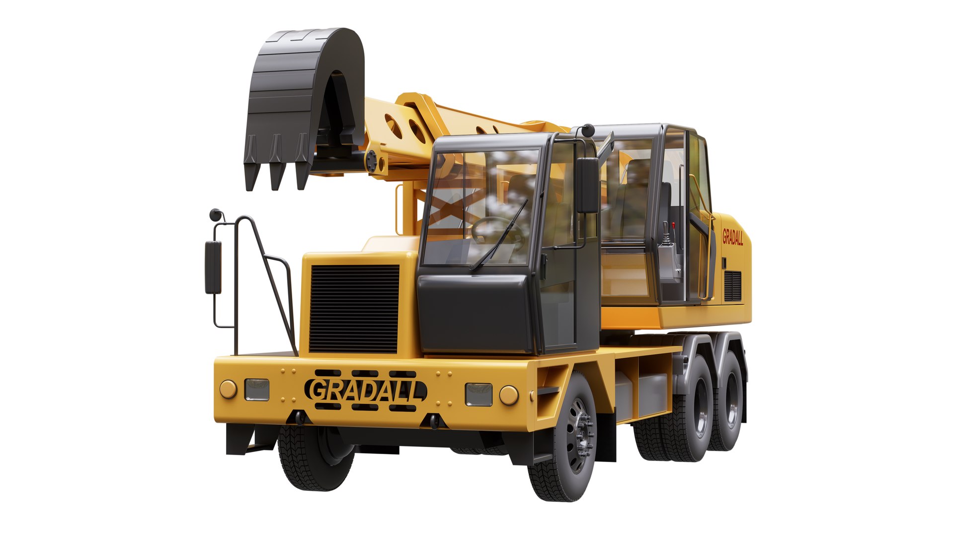 3D Model Excavator Gradall XL4100 - TurboSquid 2216236