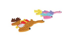 Christmas Reindeer Puzzle Pop It Fidget Toys Set