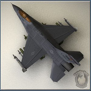 f16c falcon 3d model