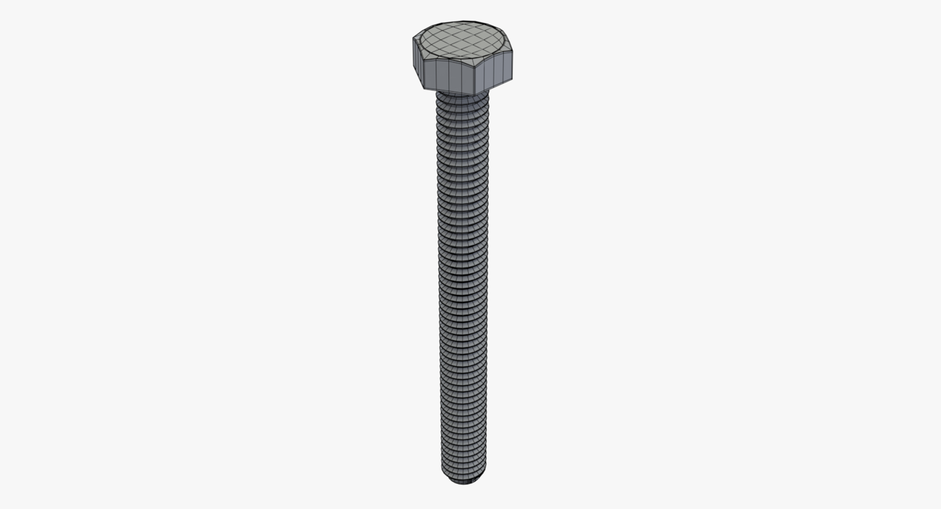 Hex Bolt M6x60 6 3D - TurboSquid 1394307