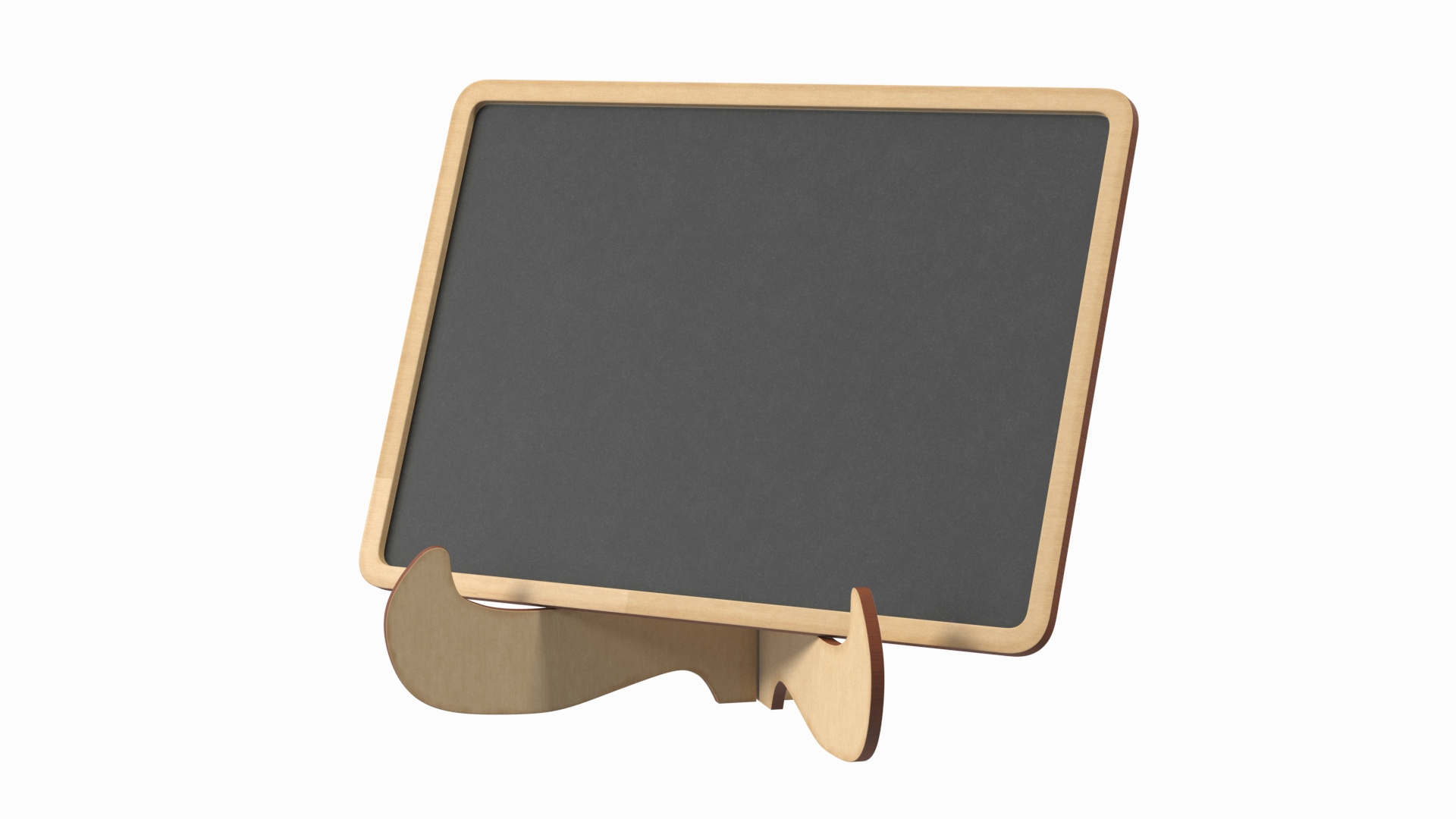 3D Small Plywood Chalkboard On Stand Model TurboSquid 2158229