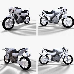 3D low poly Bike model