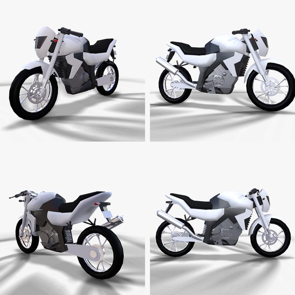 3D low poly Bike model