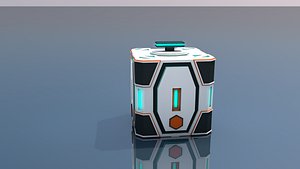 3D Sci Fi Box model