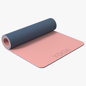 Yoga Mat Rolled Pink