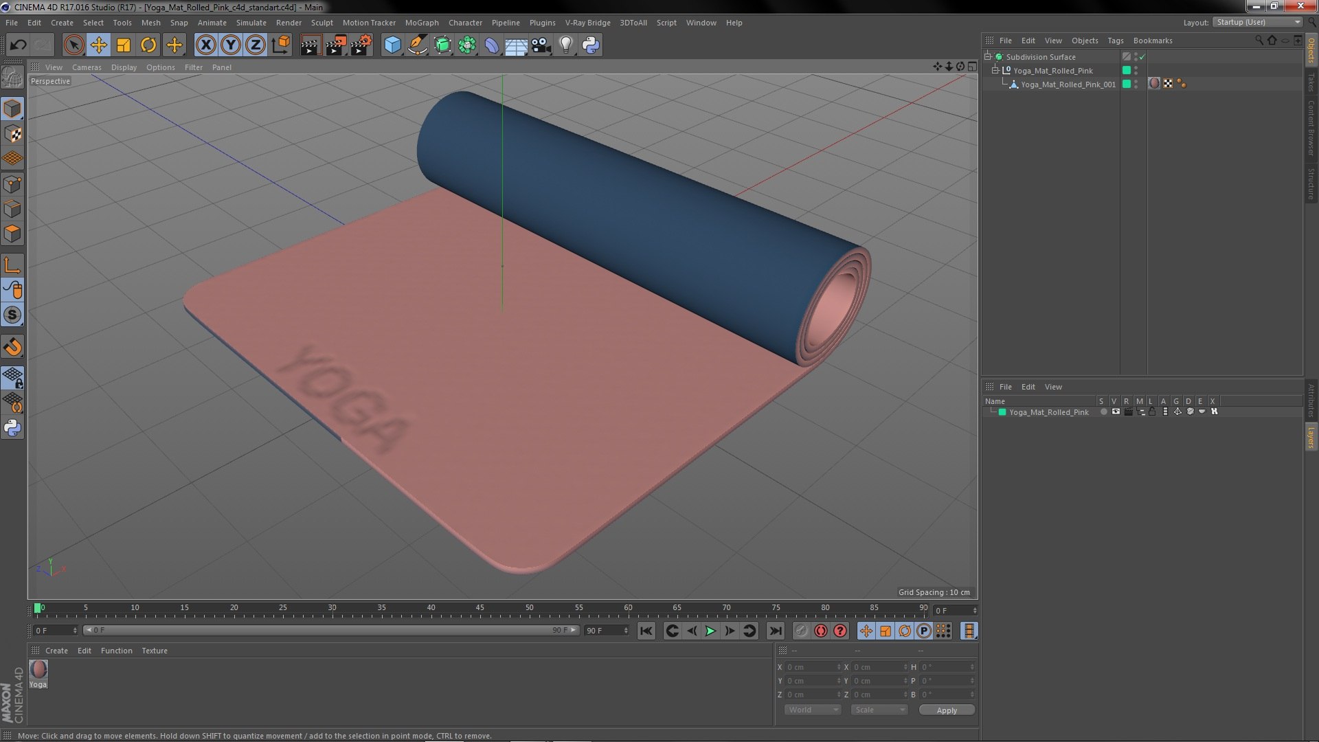 3D Yoga Mat Rolled Pink model https://p.turbosquid.com/ts-thumb/Cr/qj4Wn0/pj/yogamatrolledpinkc4dmodel023/jpg/1654595352/1920x1080/fit_q87/d23e97d2a6121267343910fd7e56a6c233d3600c/yogamatrolledpinkc4dmodel023.jpg