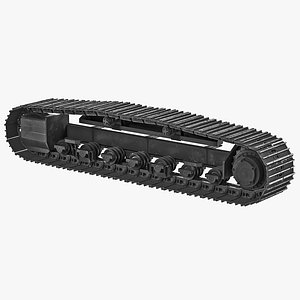3d model excavator track