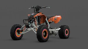 3D Burst 450FX High-Speed Off-Road Bike 3D Model Low-poly 3D model