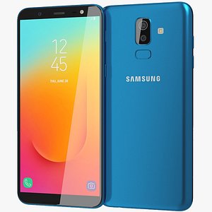 3D realistic samsung galaxy j8 model