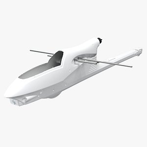 FPV RC airplane body fuselage Scan creative kit 3D model