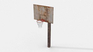 3D Abandoned Basketball Stand