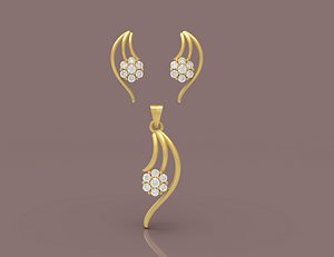 3D model Diamond Pendant - 0128