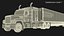 Camion merci con rimorchio futuristico attrezzato