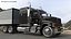 Camion merci con rimorchio futuristico attrezzato