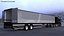 Camion merci con rimorchio futuristico attrezzato