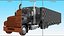 Camion merci con rimorchio futuristico attrezzato