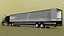 Camion merci con rimorchio futuristico attrezzato