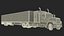Camion merci con rimorchio futuristico attrezzato